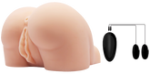 Crazy Bull Doggy Style Vibrating Vagina & Anal Stimulator Flesh Realistic Butts And Vaginas
